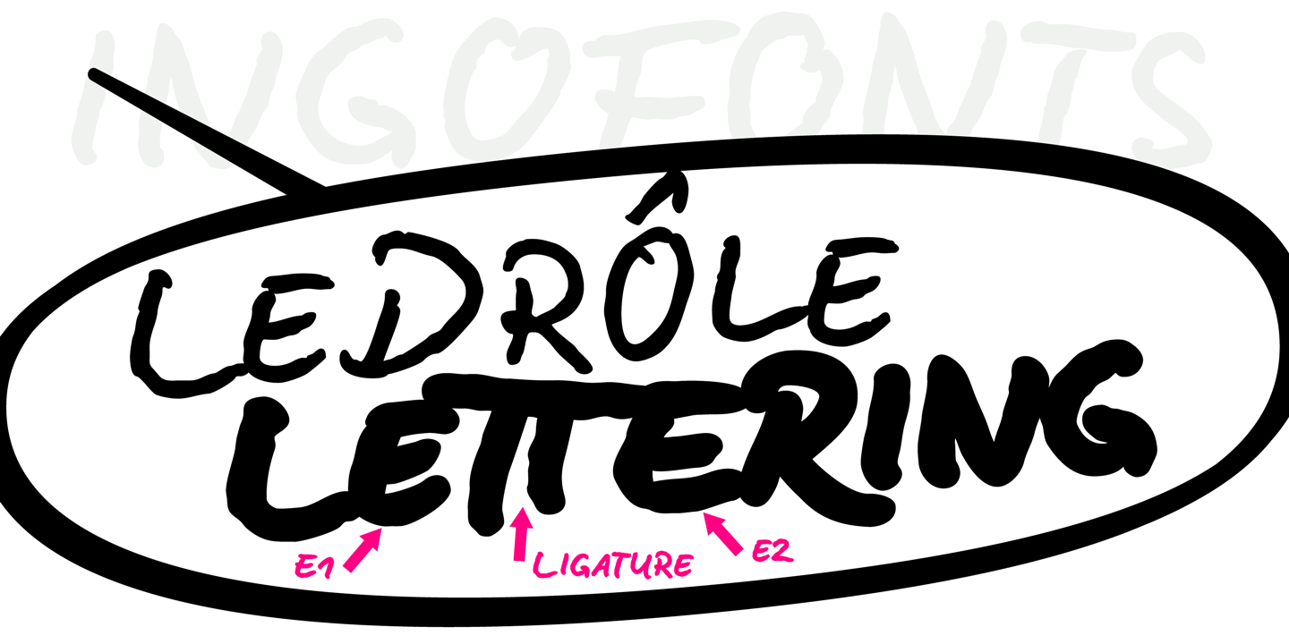 LeDrole Lettering Pro Font